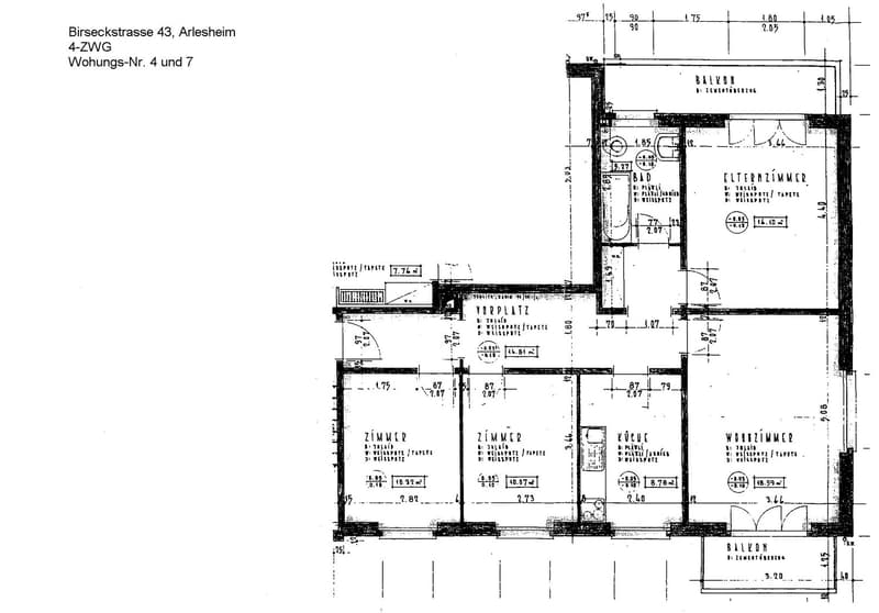 Schöne 4-Zimmer-Wohnung mit 2 Balkonen in Arlesheim (10)