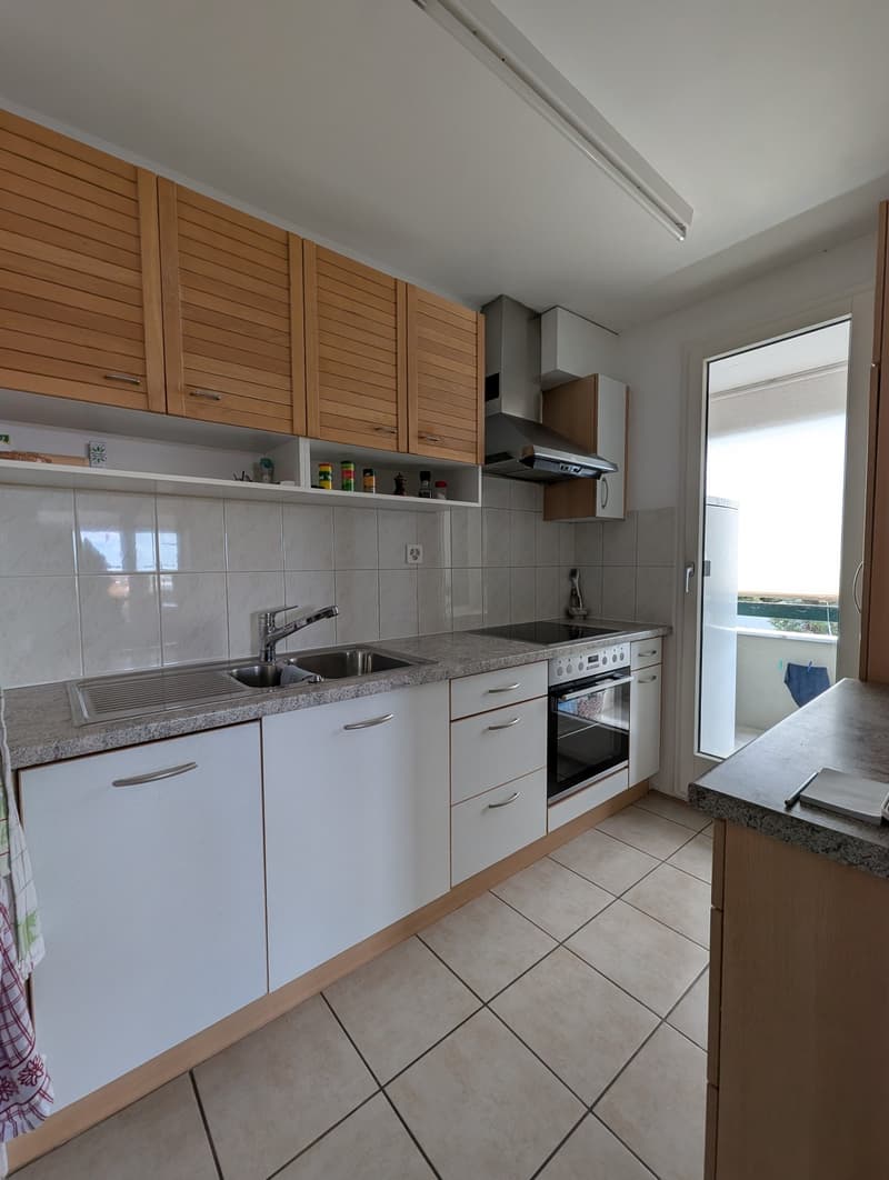 Hübsche, helle 4-Zimmer-Whg mit toller Aussicht (6.OG mit Lift) in Arlesheim (2)