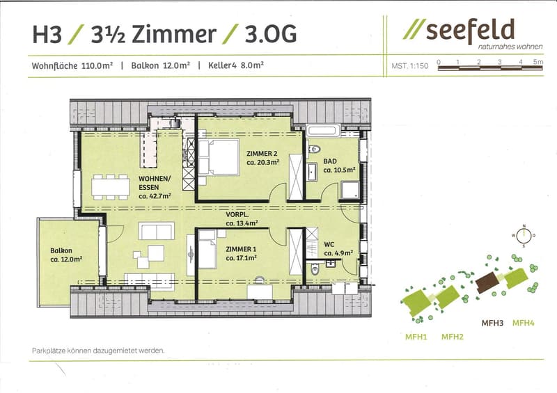 Grosszügige 3,5-Zimmer-Dachwohnung mit Balkon an erhöhter Lage (16)