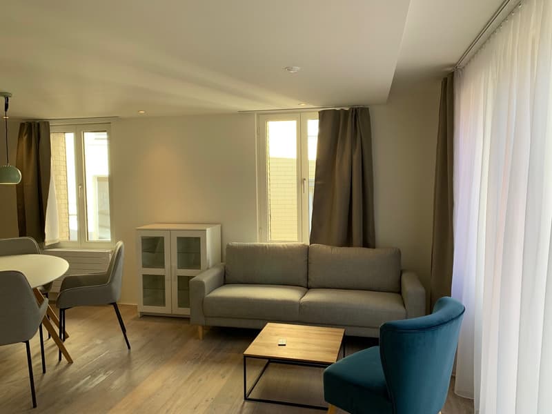 Möblierte, moderne Maisonette-Wohnung im Herzen von Einsiedeln (2)