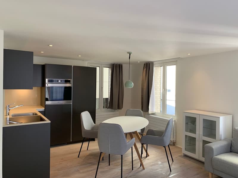 Möblierte, moderne Maisonette-Wohnung im Herzen von Einsiedeln (1)