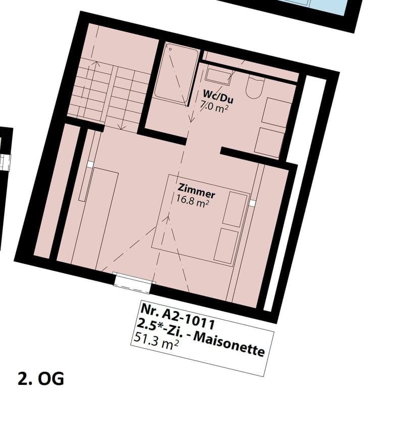 Möblierte, moderne Maisonette-Wohnung im Herzen von Einsiedeln (9)