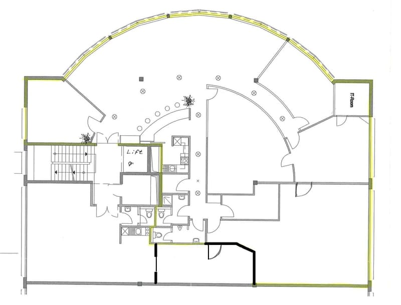 open floor plan, staircase, lift, balcony, several bedrooms and bathrooms, living room, kitchen