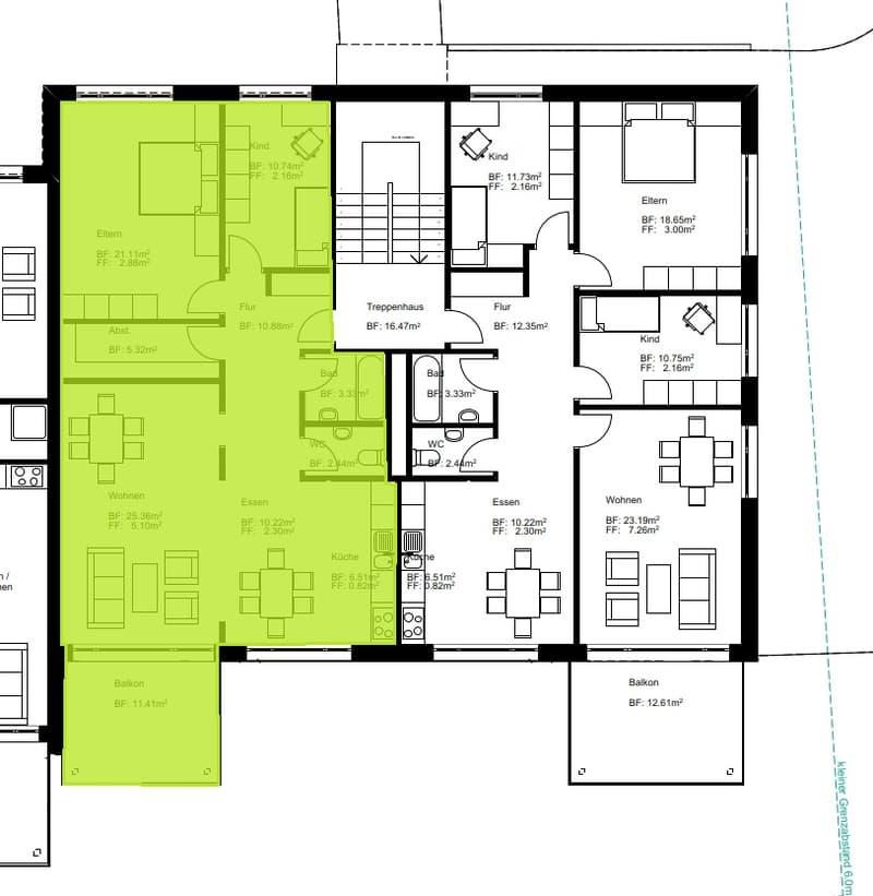 Helle und renovierte 3-Zimmer-Wohnung mit grosszügigem Balkon (12)