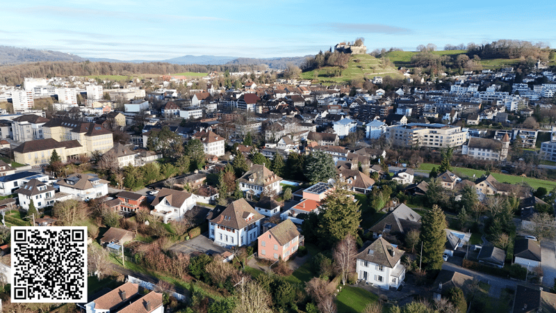 Exklusives Grundstück mit Villa und Entwicklungsperspektive in Lenzburg