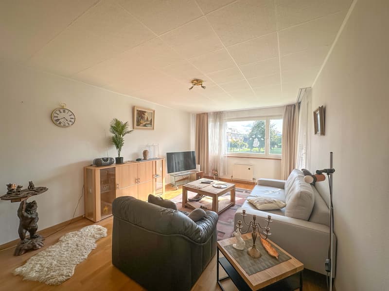 Helle und sanierte 3.5-Zimmerwohnung mit Balkon und Garagenbox (im Baurecht) (1)