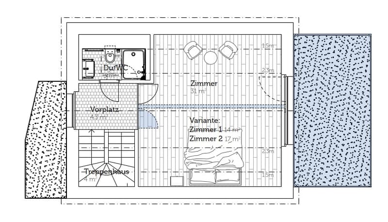 Grundrissplan Dachgeschoss