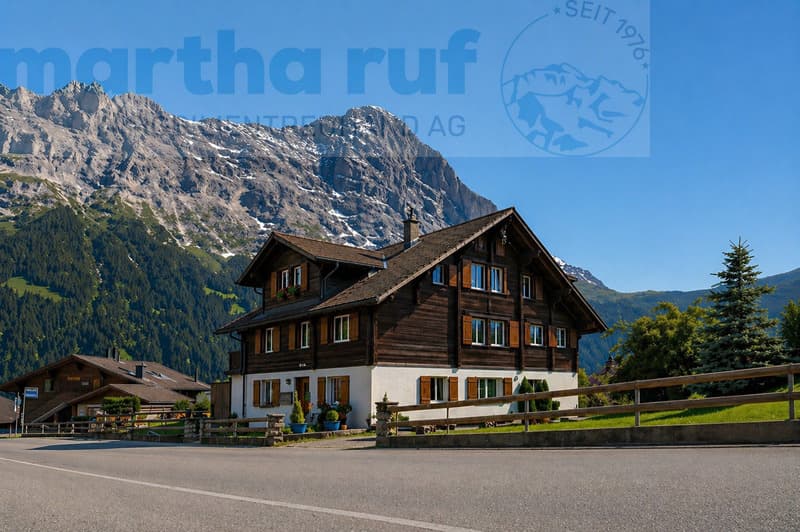 3-FAM. HAUS AN GRINDELWALDS SONNENSEITE FERIENOBJEKT OHNE ZWEITWOHNUNGSBESCHRÄNKUNG (2)