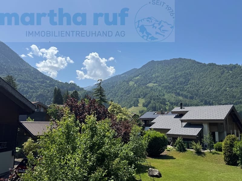 Sicht ab Balkon Richtung Westen