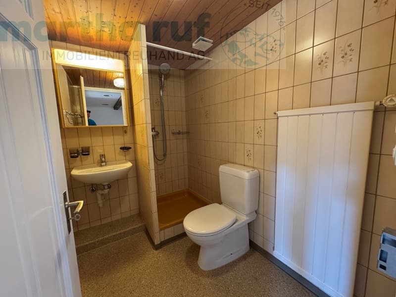 Dusche mit WC