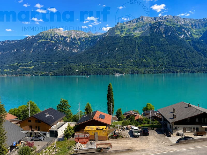 Aussicht auf Brienzersee ab Wohnen