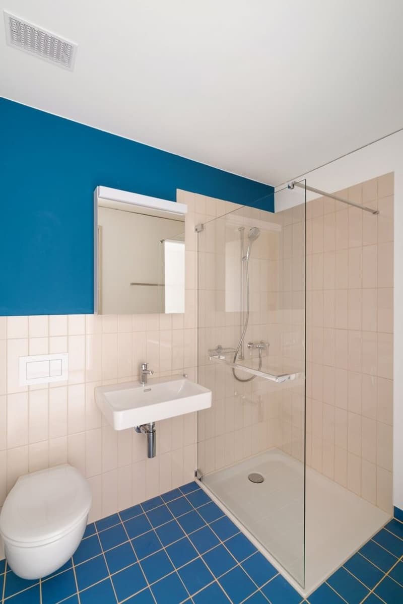 separates WC mit Dusche (Musterobjekt)