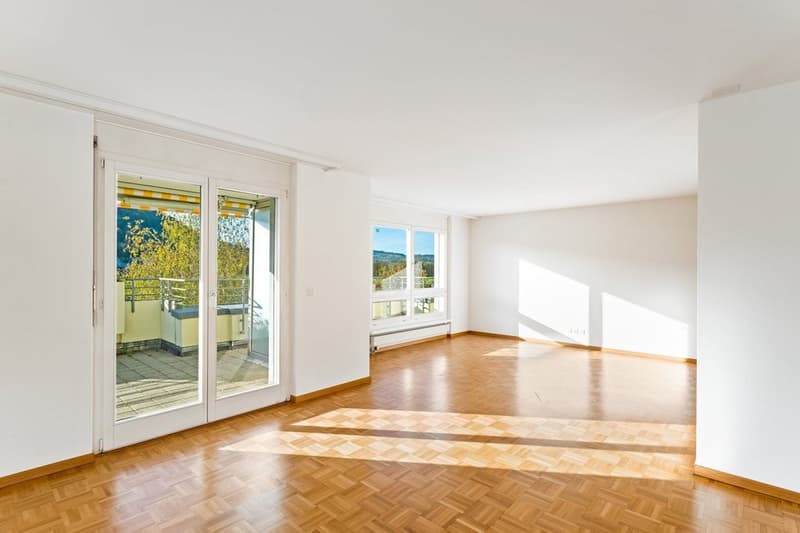Wohnzimmer (Musterbild zeigt lediglich den Ausbaustandard)