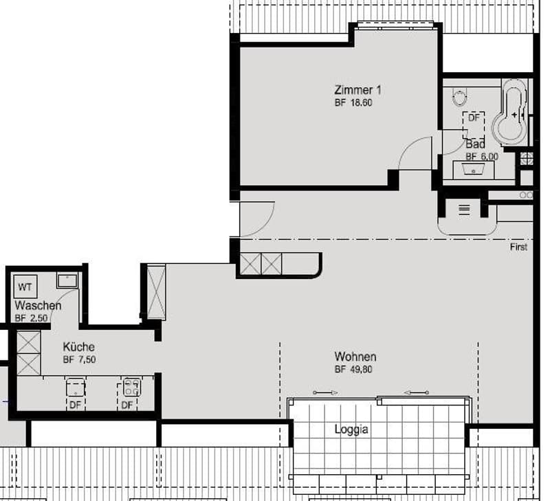Grundrissplan (Masse ohne Gewähr)