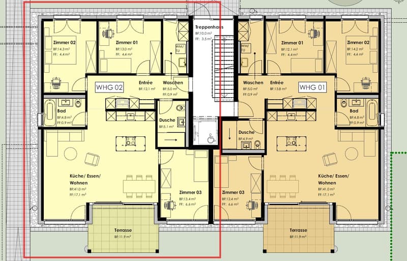 Wohnen in Amsoldingen: Moderne Neubau 4.5-Zimmerwohnung im Parterre (4)