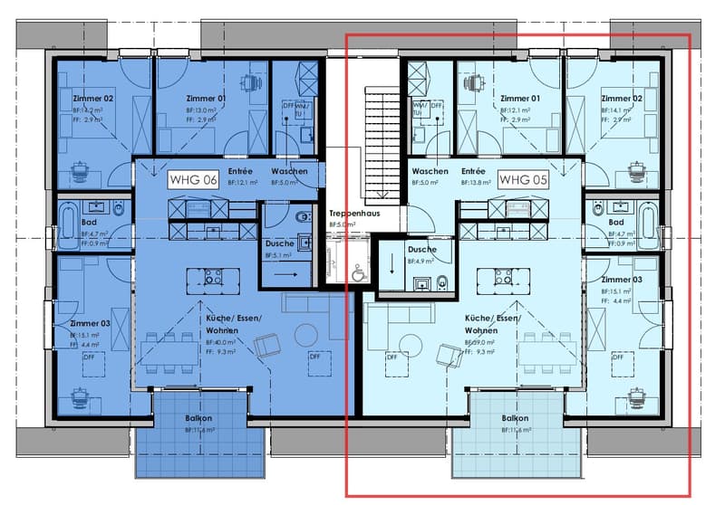 Wohnen in Amsoldingen: Moderne Neubau 4.5-Zimmerwohnung im Dachgeschoss (4)