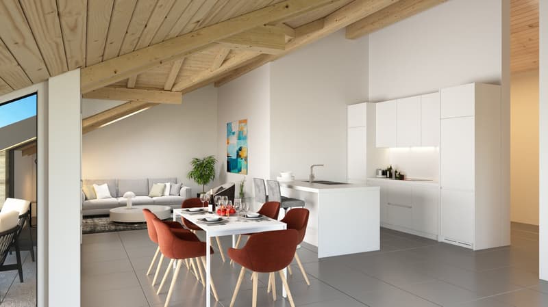 Wohnen in Amsoldingen: Moderne Neubau 4.5-Zimmerwohnung im Dachgeschoss (3)