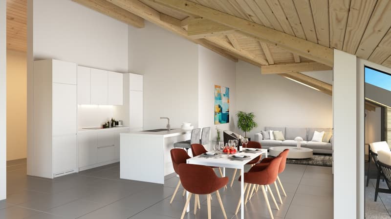 Wohnen in Amsoldingen: Moderne Neubau 4.5-Zimmerwohnung im Dachgeschoss (3)