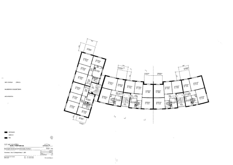 Z50-54, Grundrissplan 1. OG - 3. OG