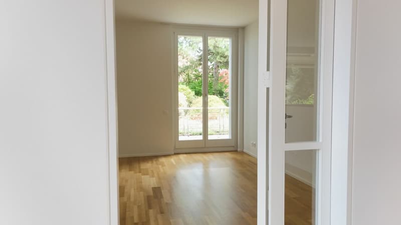 Renovierte Wohnung mit Cheminée, 2 Terrassen und Ziergarten - Bruderholz (4)