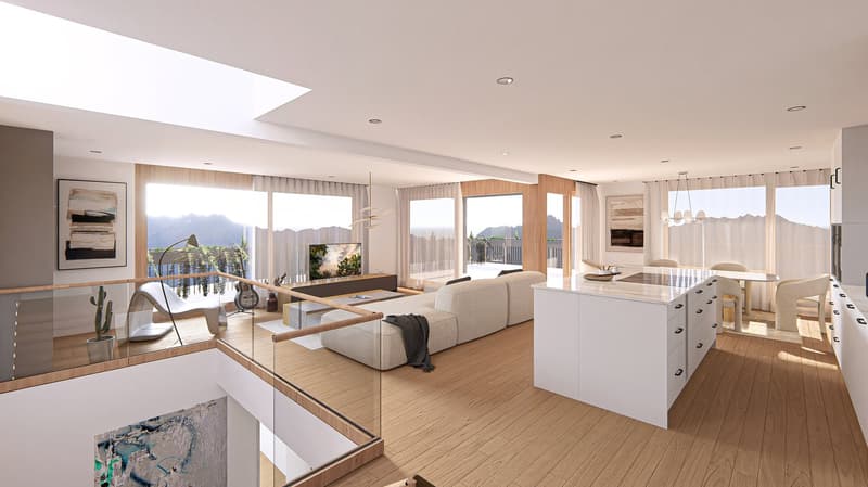 Neue, exklusive 4.5-Zimmer-Duplex-Attikawohnung - Wohnen wie im Einfamilienhaus (4)
