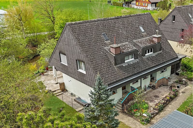 6½ Zimmer Einfamilienhaus einseitig angebaut an der Langete (5)