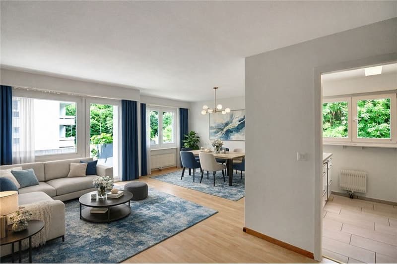 4½ Zimmer Eigentumswohnung mit Balkon an idyllischer Waldrandlage (2)