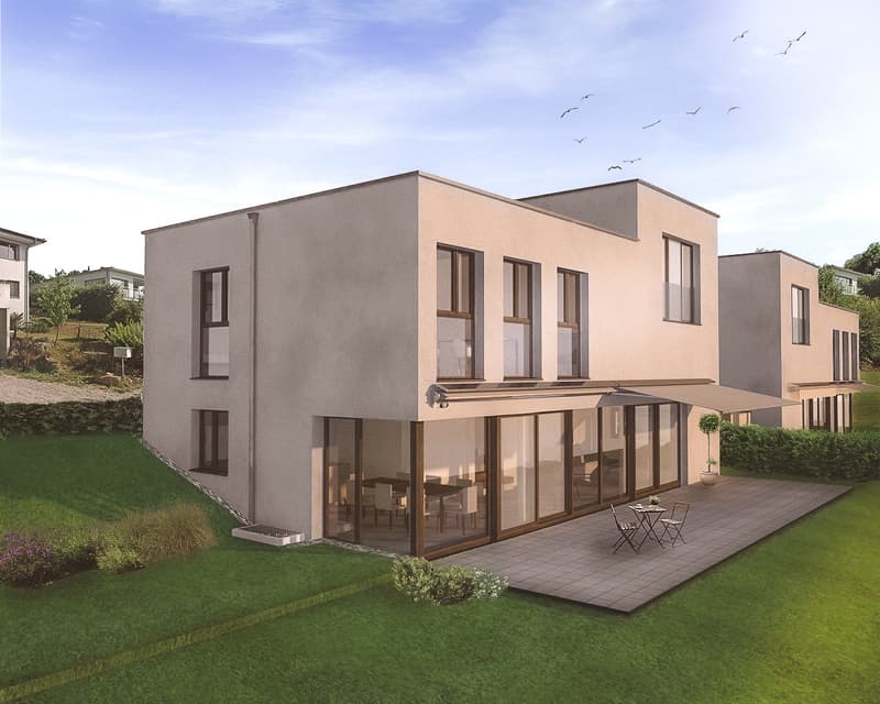 Moderne Villa in Courgevaux – Neubau 2027 mit 6.5 Zimmern und Carport (1)