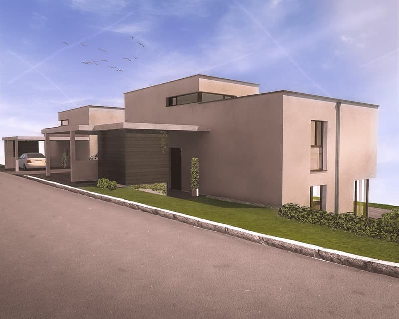 Moderne Villa in Courgevaux – Neubau 2027 mit 6.5 Zimmern und Carport (3)