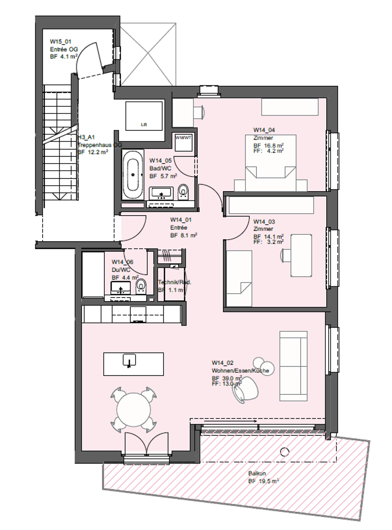 NEUBAU: 3.5 Zimmer-Genossenschaftswohnung im grünen Bubendorf! (11)