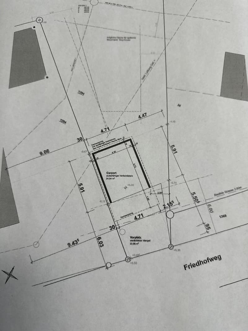 Erschlossene Baulandparzelle