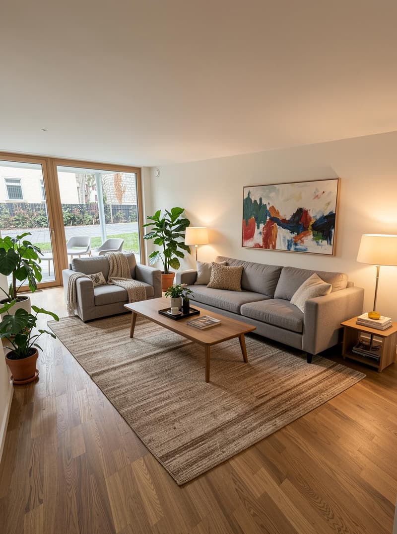 Wohnzimmer (Möblierungsvorschlag)