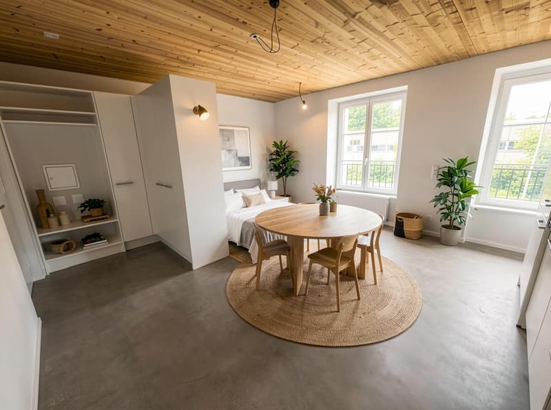 Wohnzimmer (Möblierungsvorschlag)