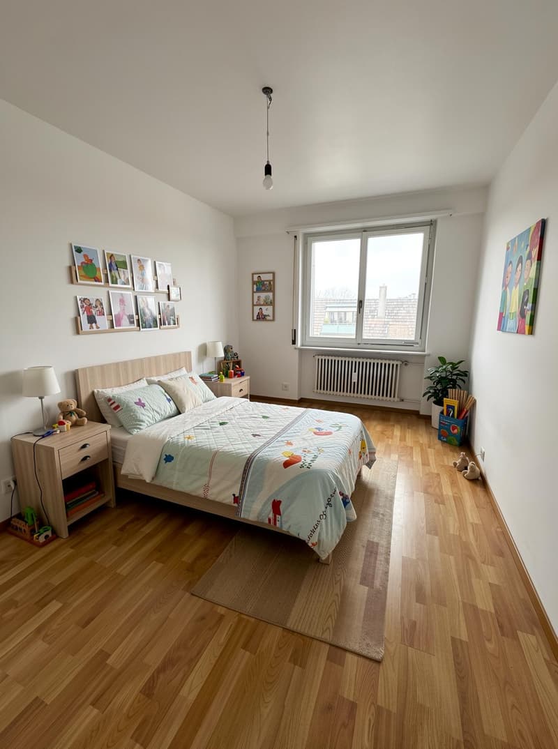 Zimmer (Möblierungsvorschlag) / Chambre (proposition d'aménagement)