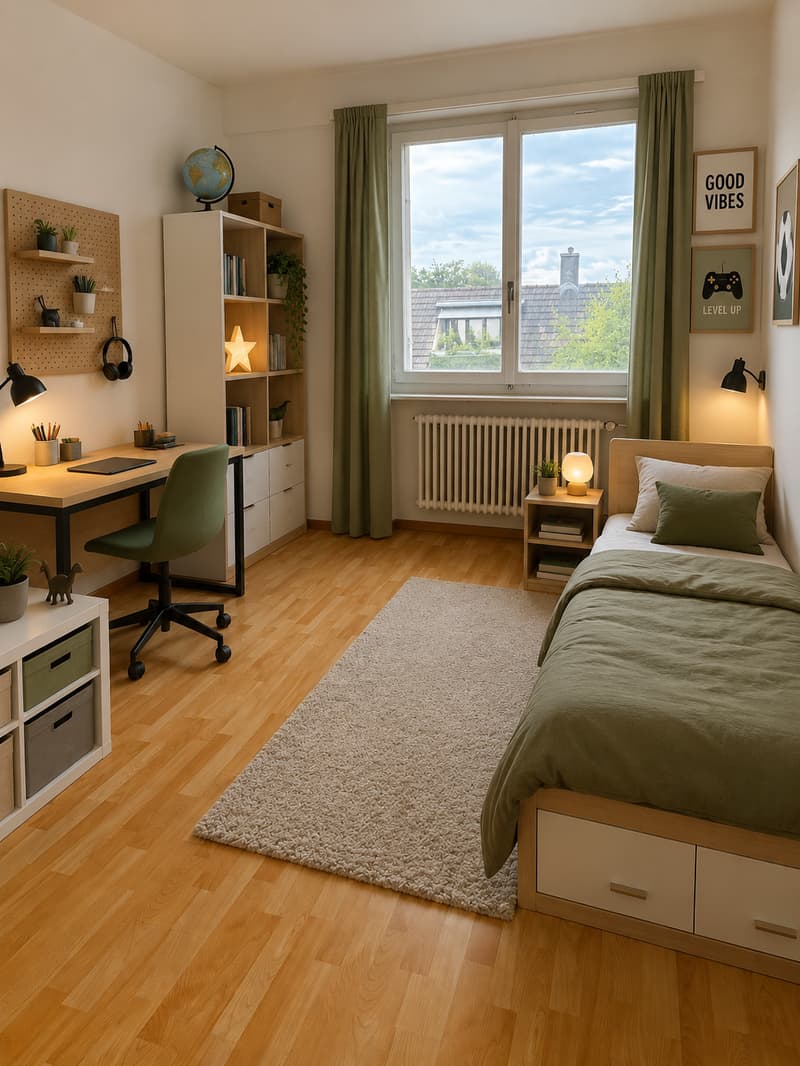 Zimmer (Möblierungsvorschlag) / Chambre (proposition d'aménagement)