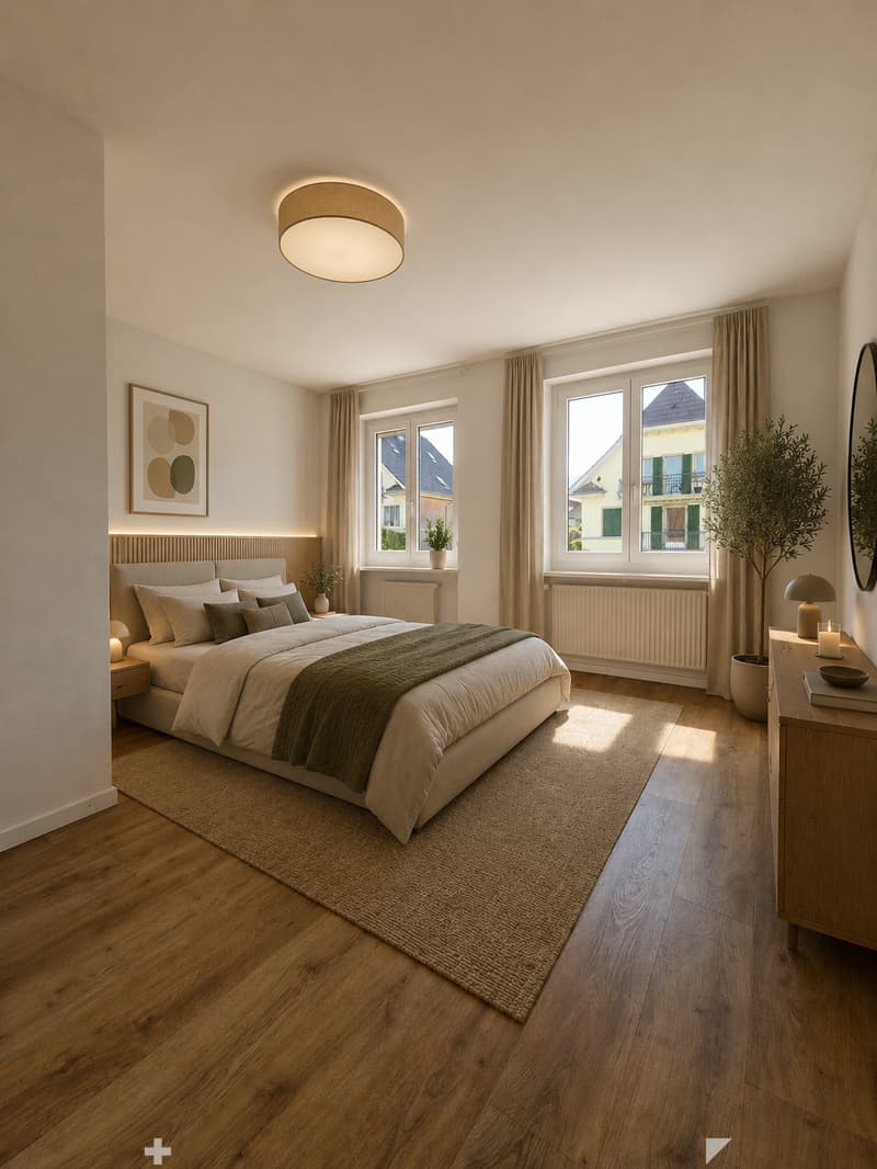 Zimmer (Möblierungsvorschlag) / Chambre (proposition d'aménagement)
