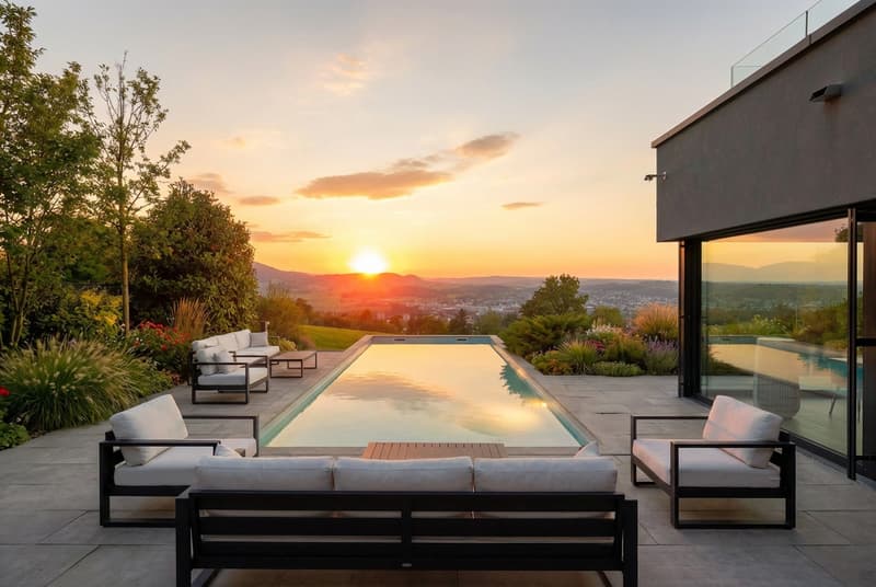 AUSSERGEWÖHNLICHE GELEGENHEIT - LUXUSVILLA MIT POOL UND PANORAMABLICK (1)