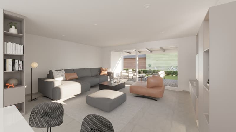Appartamento attico moderno 3.5 locali in una posizione centrale tranquilla a Ziefen con parcheggio sotterraneo (9)
