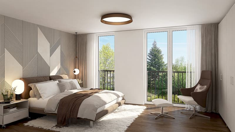 Moderne 3.5-Zimmer-Neubau-Wohnung mit Balkon und Garage in Dornach (3)