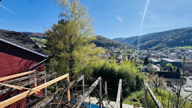 6.5-Zimmer-Architektenhaus mit Pool, Garagenbox, 3 Parkplätzen und Weitsicht (24)