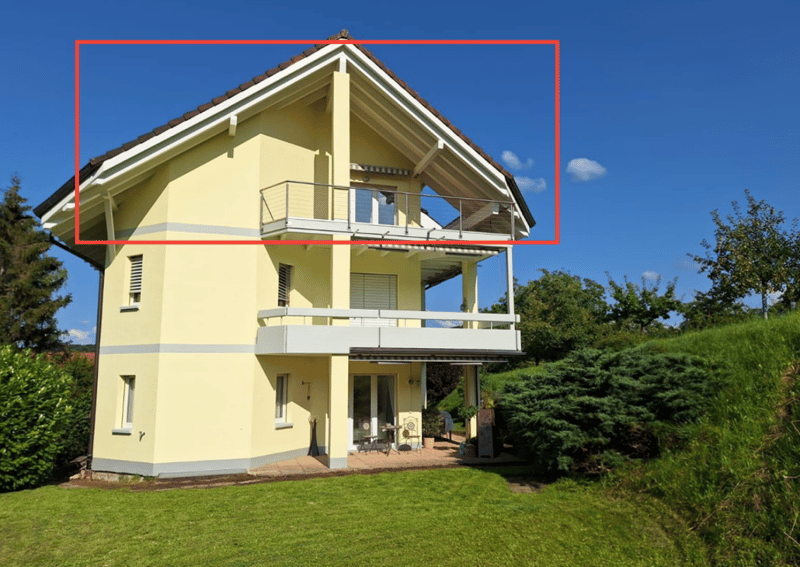 4.5-Zimmer-Maisonettewohnung mit 2 Terrassen, ca. 32 m² Aussenfläche, schöner Aussicht und Parkplatz (2)