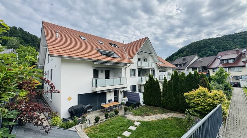 4.5-Zimmer-Maisonette mit Balkon, 2 Nasszellen, 2 Tiefgaragenplätzen, Waschturm und Keller (1)