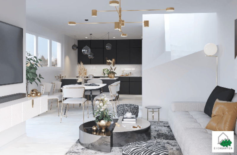 Neuwertiges Doppel-Einfamilienhaus (F1) mit 2 Nasszellen, 2 Parkplätzen, Garten und Sitzplatz (7)