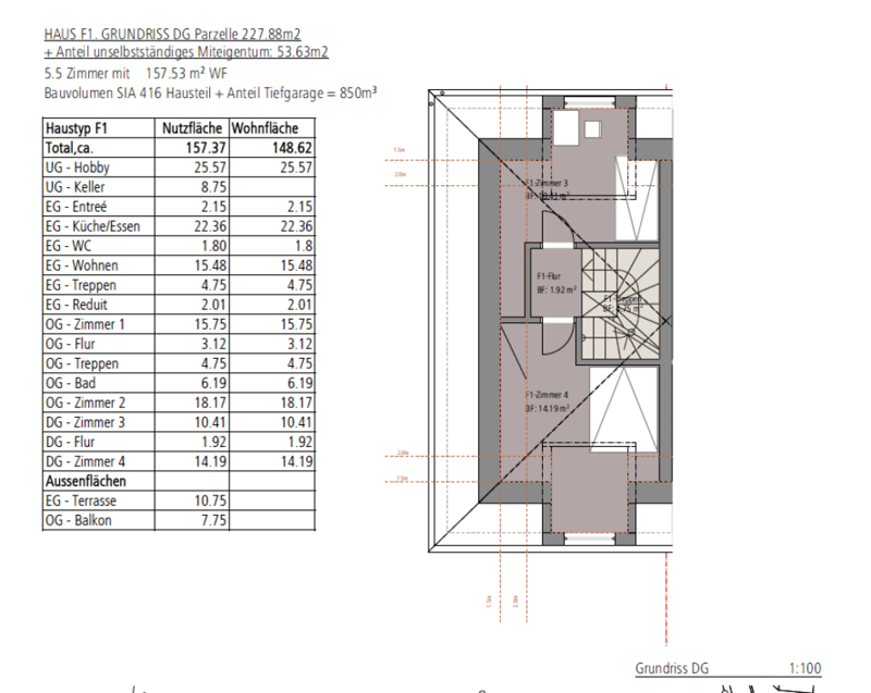 Neuwertiges Doppel-Einfamilienhaus (F1) mit 2 Nasszellen, 2 Parkplätzen, Garten und Sitzplatz (14)