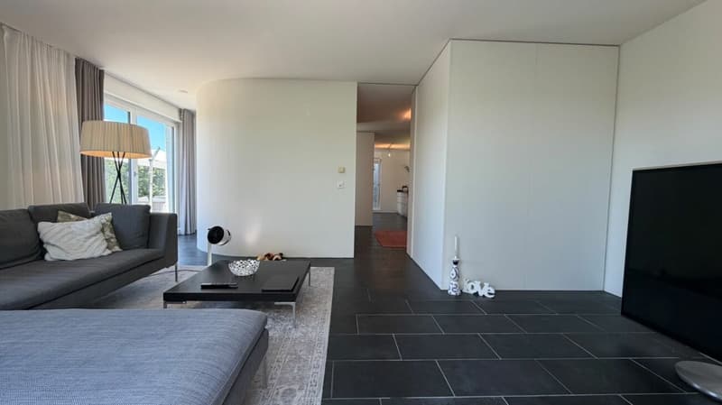 Architektonisches 5.5-Zimmer-Designerhaus mit Loftcharakter und weitläufiger Blick ins Grüne (12)