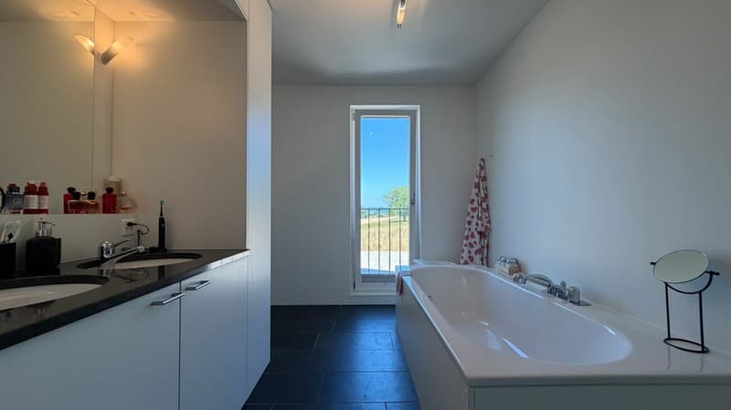Architektonisches 5.5-Zimmer-Designerhaus mit Loftcharakter und weitläufiger Blick ins Grüne (3)