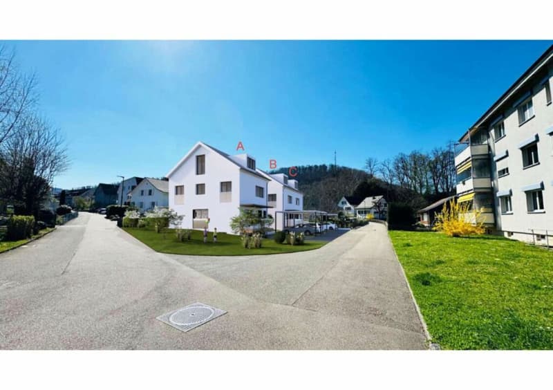 Bewilligtes Neubau-DEFH (Haus B+C), 6.5 DEFH, 3 Nasszellen, Garten, Sitzplatz, Carport & PP (2)