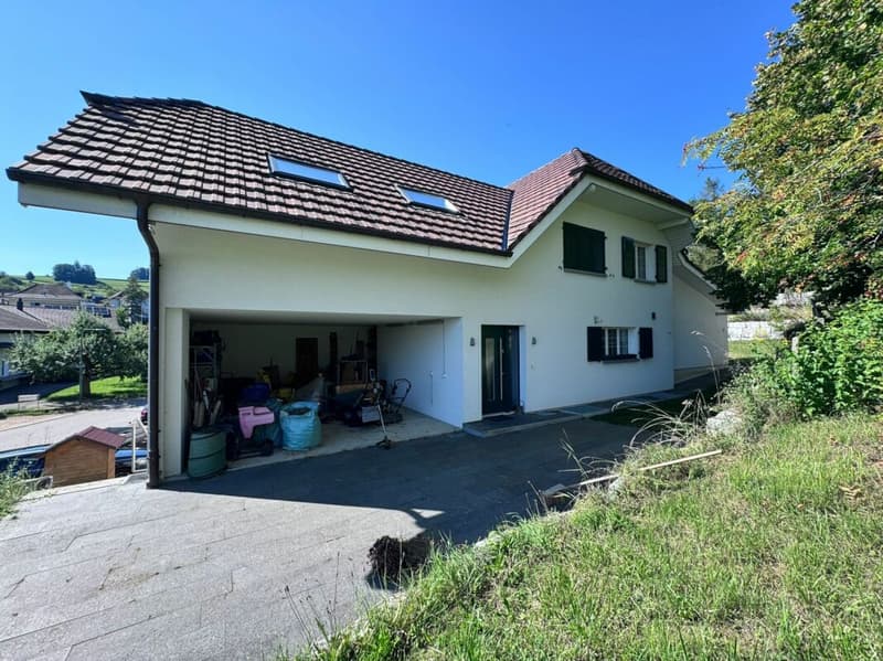 Grosses, neuwertiges 6.5-Zi. EFH, 6 Garagenplätze + 4 Parkplätze, Koi-Teich, Kinozimmer, 3 Nasszellen, traumhafte Lage, nur 10 Min. von Bubendorf (48)