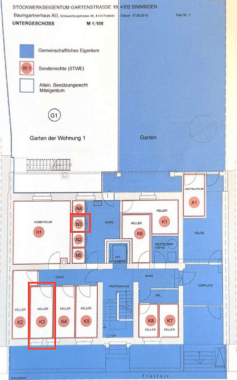 Grundriss Untergeschoss
