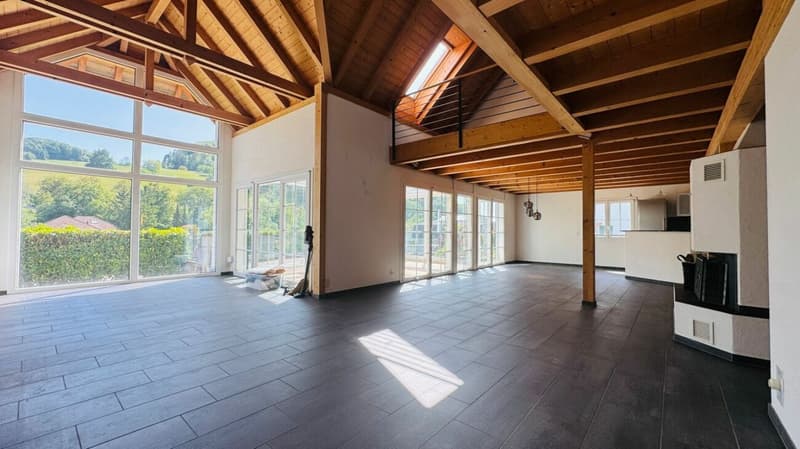 Freistehendes 4.5-Zimmer-Einfamilienhaus mit Pool, Sauna, Wintergarten, Doppelgarage & Aussicht (15)